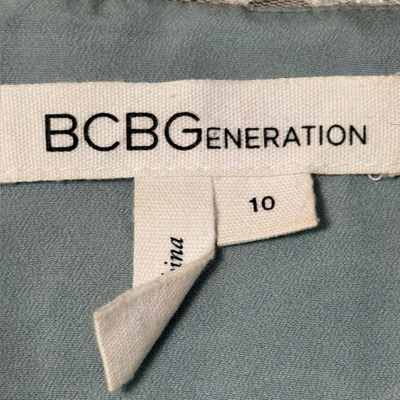 BCBGeneration Floral Fit & Flare Mini Babydoll Dress Womens Size 10 Coquette Y2K - Picture 10 of 12